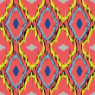 Ikat seamless pattern design N11