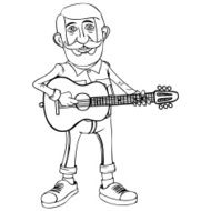 Hipster character design N7