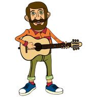 Hipster character design N9