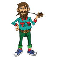 Hipster character design N12