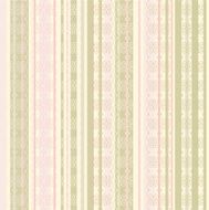 Seamless vintage pattern on striped background