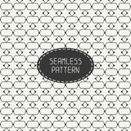 Geometric monochrome abstract seamless polygon pattern Optical illusion effect N2