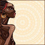 Profile of beautiful African woman N3