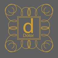 luxury monogram design template elegant lineart business sign bo N3