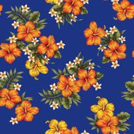 Hibiscus flower pattern N37