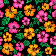 Hibiscus flower pattern N40