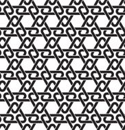 Seamless pattern of intersecting triangles