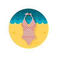 Swimsuit flat icon