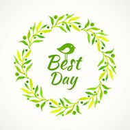 Vector Illustration Hand-painted watercolor design elements