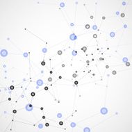 Abstract vector molecule set on white background N2