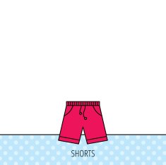 Shorts icon Casual clothes shopping sign N10