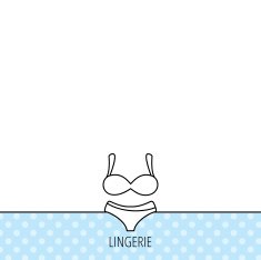 Lingerie icon Women underwear sign N16