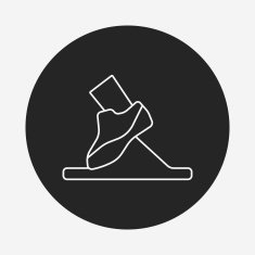 sneaker line icon
