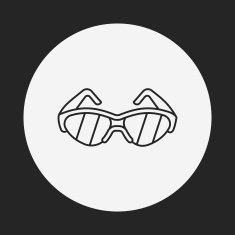sunglasses line icon N12