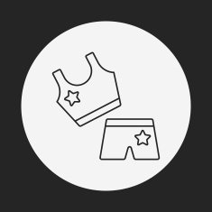 Sportswear line icon N15