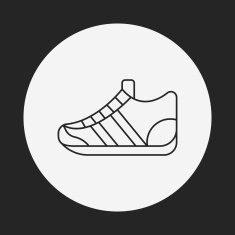 sneaker line icon N10
