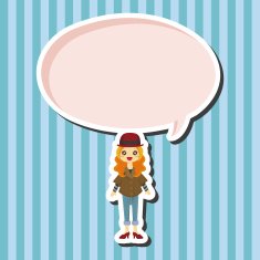lady girl cartoon theme elements N59