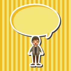 boy man cartoon theme elements N67