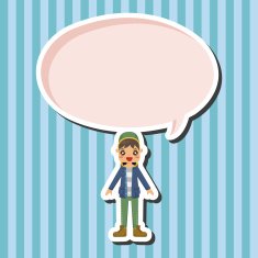 boy man cartoon theme elements N68