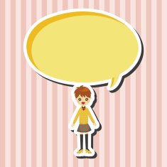 lady girl cartoon theme elements N66