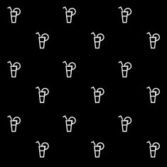 Geometric simple monochrome minimalistic vector holiday pattern cocktails N7