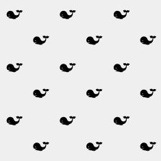 Geometric simple monochrome minimalistic vector marine pattern whales N6