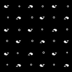 Geometric simple monochrome minimalistic vector marine pattern whales N7