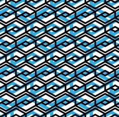 Colorful geometric overlay seamless pattern symmetric endless N2