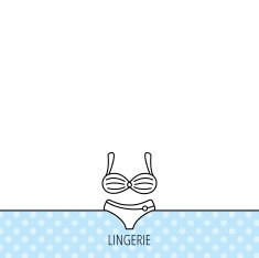 Lingerie icon Women underwear sign N17
