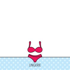 Lingerie icon Women underwear sign N19