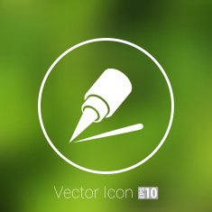 eyeliner brush icon pencil makeup girl fashion