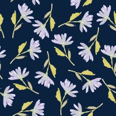 Seamless flowers pattern Watercolor N18
