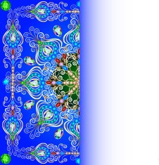 illustration background with gold pattern round gems copy space N2