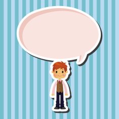 boy man cartoon theme elements N74