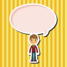boy man cartoon theme elements N75