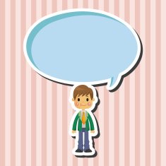 boy man cartoon theme elements N76