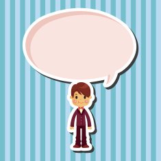 boy man cartoon theme elements N77