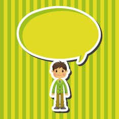 boy man cartoon theme elements N79