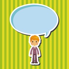 boy man cartoon theme elements N81