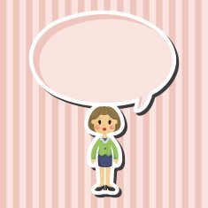 lady woman cartoon theme elements N17