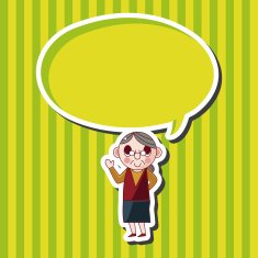 family grandmother character theme elements N14