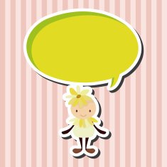 flower elf theme elements vector eps N15
