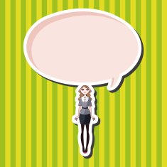 lady girl cartoon theme elements N70