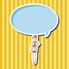lady girl cartoon theme elements N72