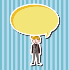 boy man cartoon theme elements N83