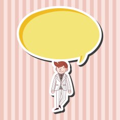 boy man cartoon theme elements N86