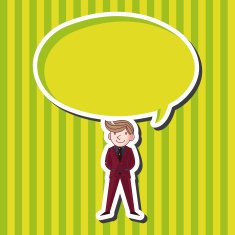 boy man cartoon theme elements N88