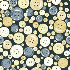 vintage buttons seamless pattern N3