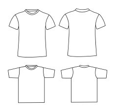 Blank t-shirt template N4