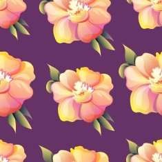 Flower pattern on dark background